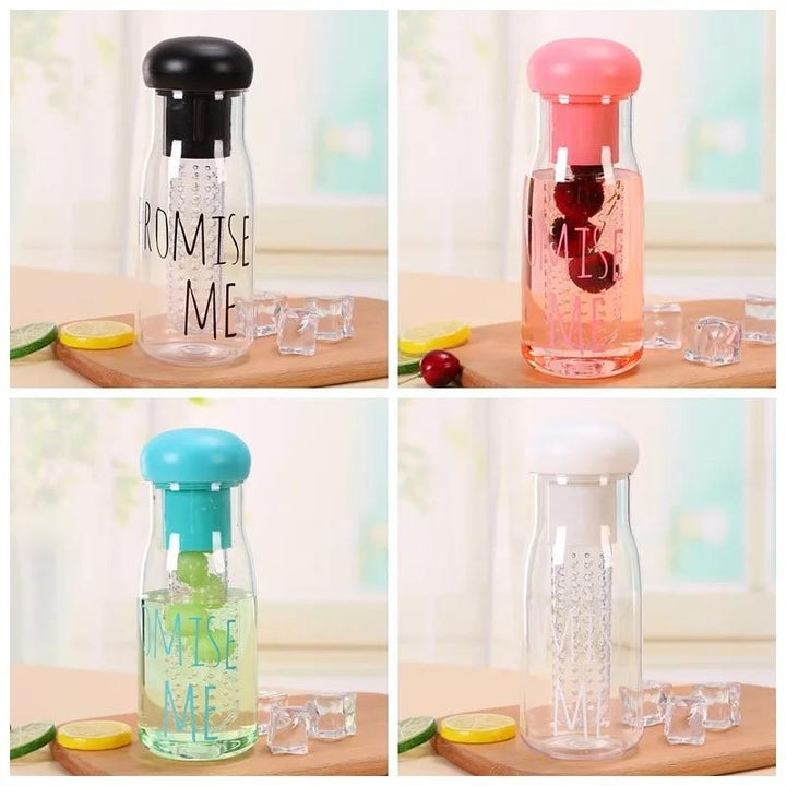 Detox Glass Water Bottle With Cover | kitchen item | Waseeh Pakistan