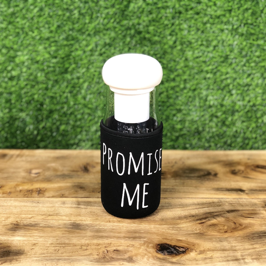 Detox Glass Water Bottle With Cover | kitchen item | Waseeh Pakistan