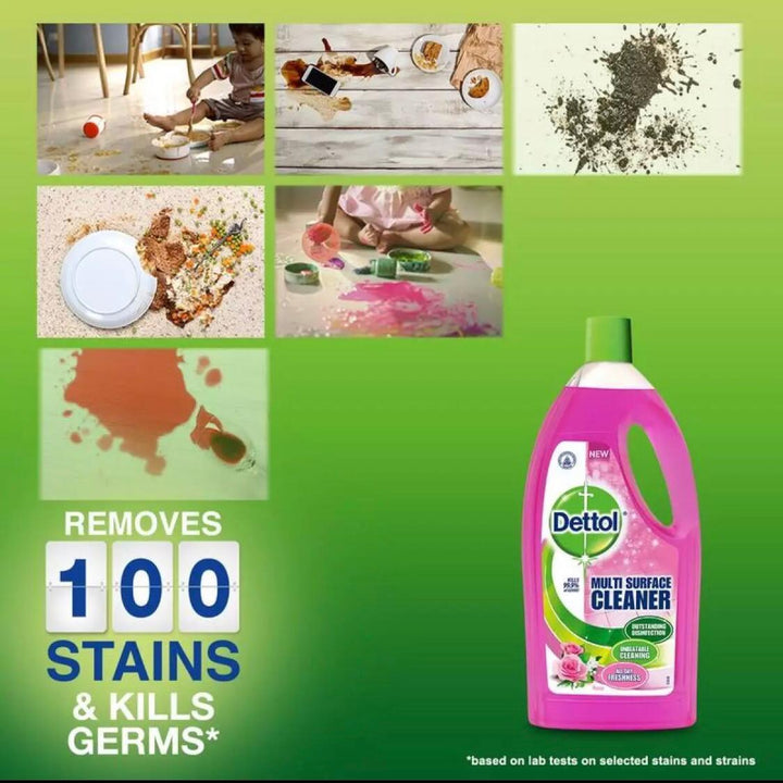 Dettol Multi Surface Cleaner 1 Liter-Rose | Mix &amp; Match | Waseeh Pakistan