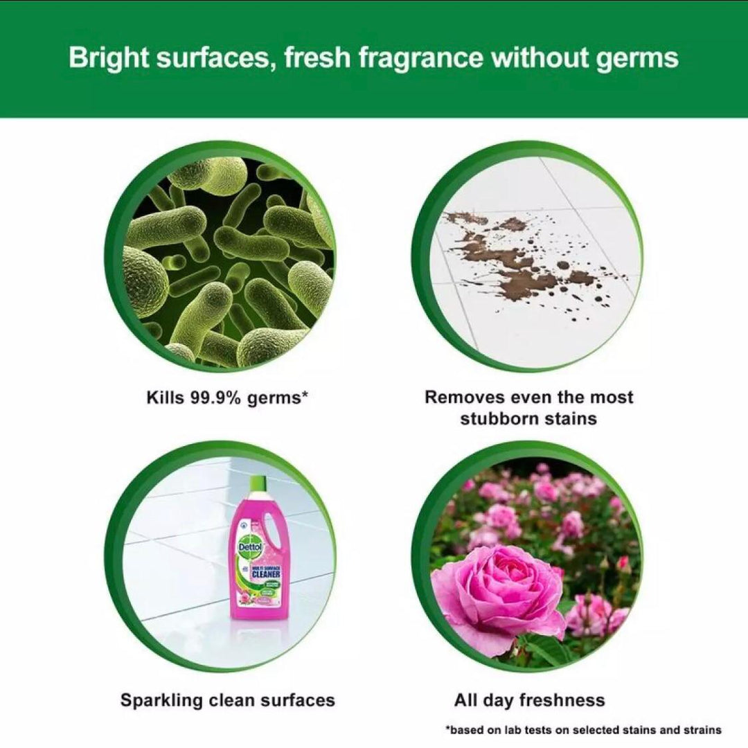 Dettol Multi Surface Cleaner 1 Liter-Rose | Mix &amp; Match | Waseeh Pakistan