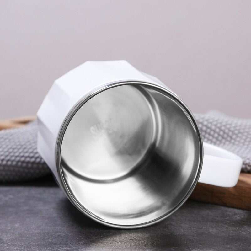 Diamond Cut Wide Lines Insulated Mug | kitchen item | Waseeh Pakistan