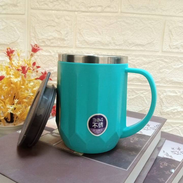 Diamond Cut Wide Lines Insulated Mug | kitchen item | Waseeh Pakistan