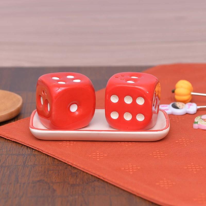 Dice Shaped Salt &amp; Pepper Set | kitchen item | Waseeh Pakistan