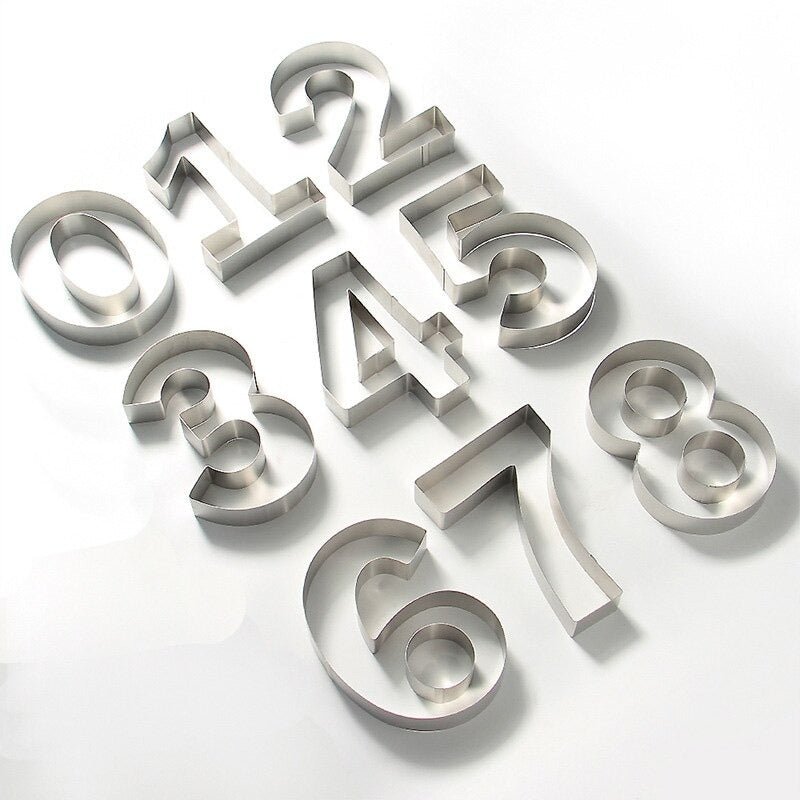 Digital Cookie Cutter (Pack of 9) | kitchen item | Waseeh Pakistan