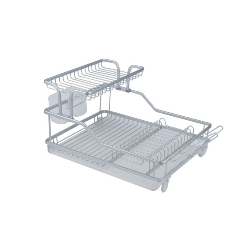 Double Dish Rack with Water Tray | kitchen item | Waseeh Pakistan