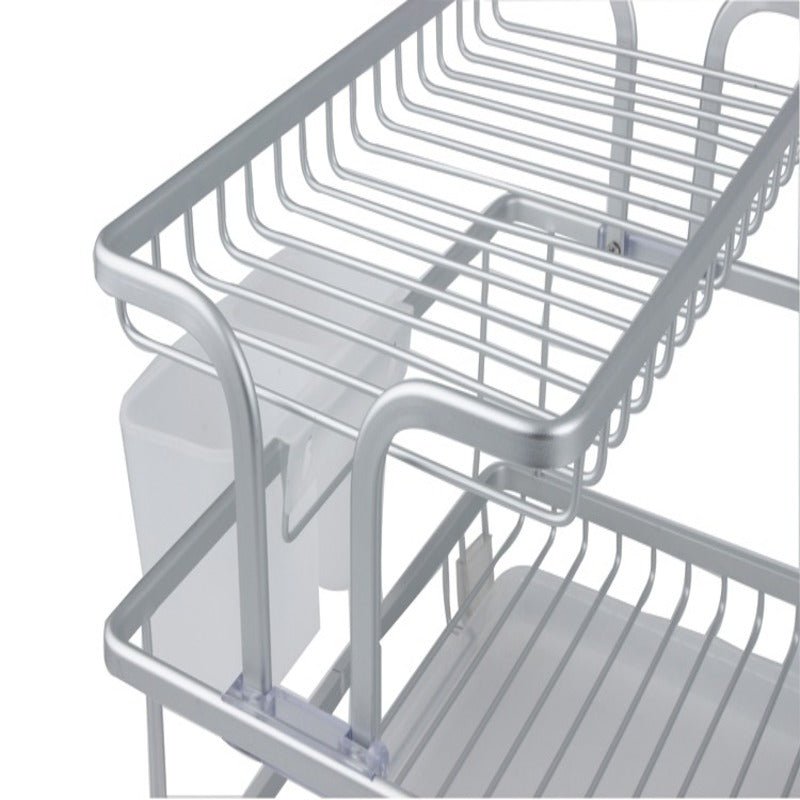 Double Dish Rack with Water Tray | kitchen item | Waseeh Pakistan