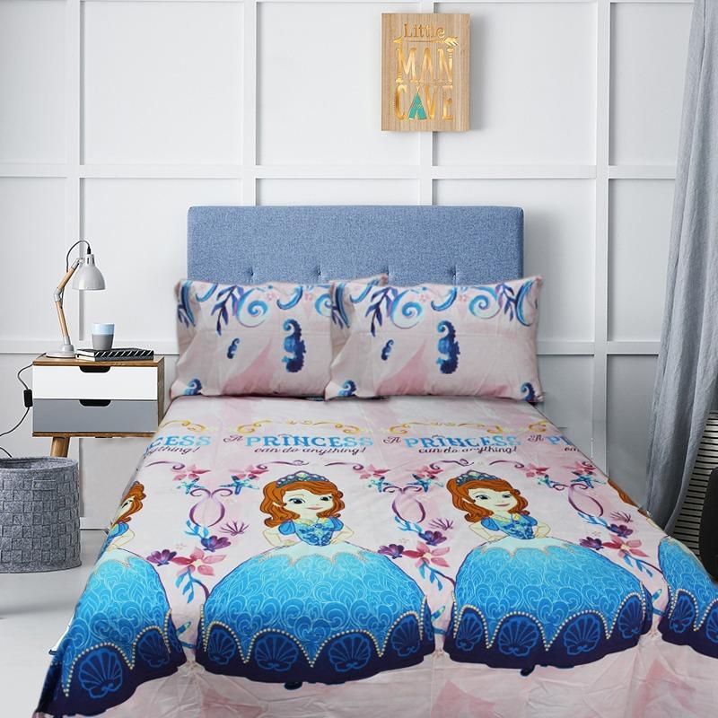 Double Kids Bed Sheet - Young Princesses | Home Décor | Waseeh Pakistan