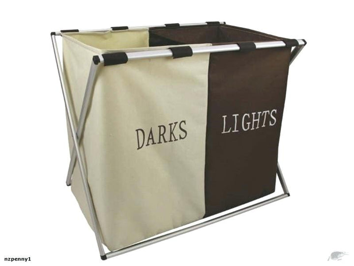 Double Laundry Basket - 2Color | Mix &amp; Match | Waseeh Pakistan