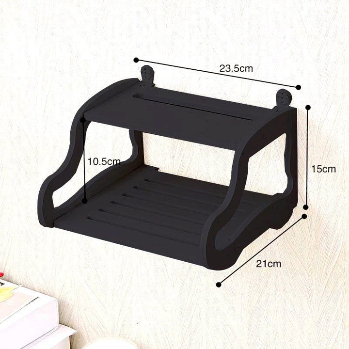 Double Layer Wall Mounted Lounge Living Room Floating Shelve Stand | Furniture | Waseeh Pakistan