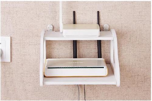 Double Layer Wall Mounted Lounge Living Room Floating Shelve Stand | Furniture | Waseeh Pakistan