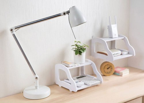 Double Layer Wall Mounted Lounge Living Room Floating Shelve Stand | Furniture | Waseeh Pakistan