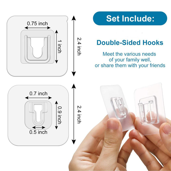 Double-Sided Wall Hook (Pack of 4) | Home Décor | Waseeh Pakistan