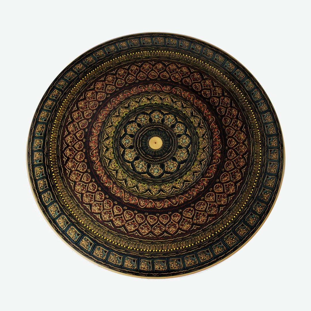 Double Wooden Table in Nakshi Art Top 24&