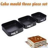 Square Cake Baking Mold (3pcs) - waseeh.com
