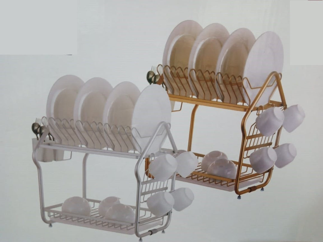 Draining Chrome Dish Rack (2 Tier) | kitchen item | Waseeh Pakistan