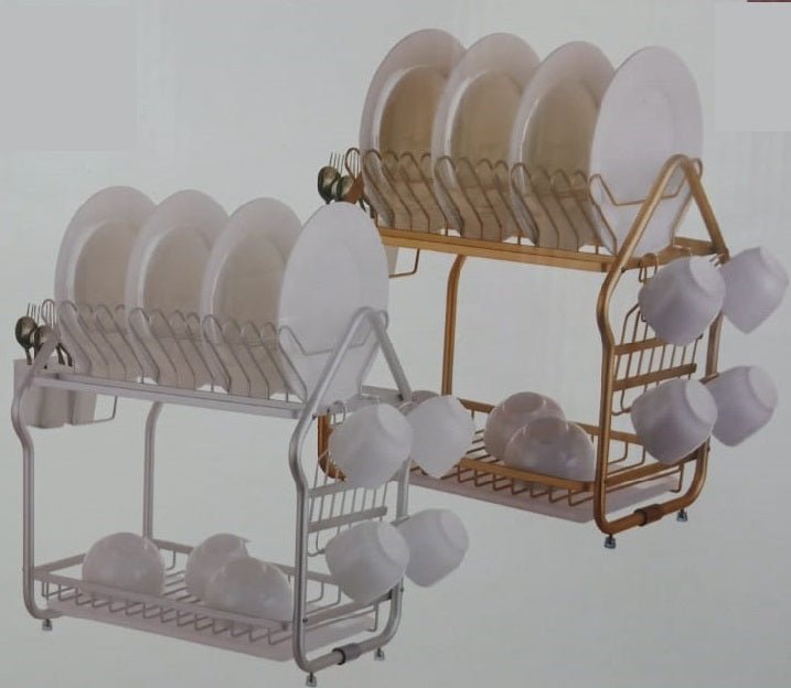 Draining Chrome Dish Rack (2 Tier) | kitchen item | Waseeh Pakistan