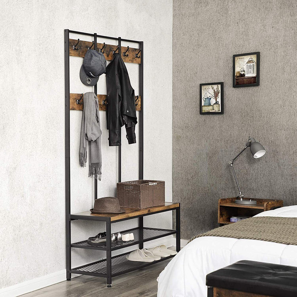 DWAYNE Entryway Hall Living Bedroom Coat Shoe Organizer Storage Rack | Furniture | Waseeh Pakistan