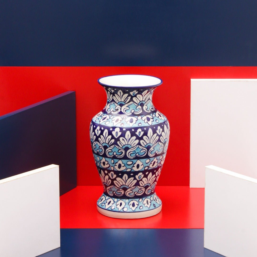 Early Adorna felicity Vase-Blue pottery | Home Décor | Waseeh Pakistan
