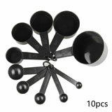Carbon Black Measuring Spoons (10pcs) - waseeh.com