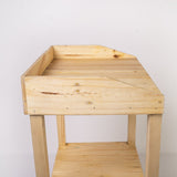 Linchpin Solid Wood Bathroom Kitchen Side Table - waseeh.com