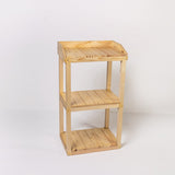 Linchpin Solid Wood Bathroom Kitchen Side Table - waseeh.com