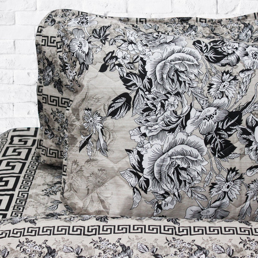 Egyptian Floral - Cotton Bed Spread Set - 6 pc | Home Décor | Waseeh Pakistan