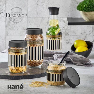 ELEGANCE Jar Set (3 piece) | kitchen item | Waseeh Pakistan