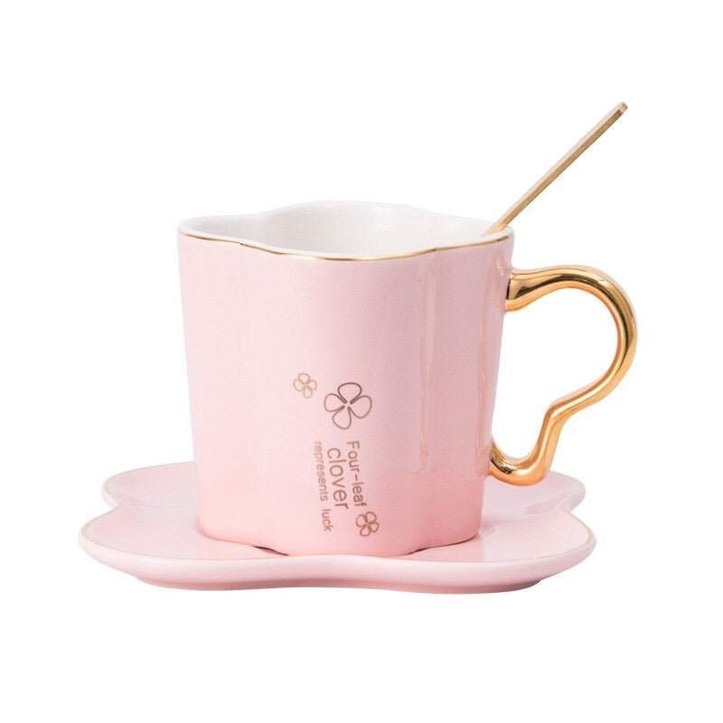 Elegant Four-leaf Clover Cup Set | kitchen item | Waseeh Pakistan