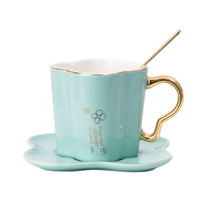Elegant Four-leaf Clover Cup Set | kitchen item | Waseeh Pakistan