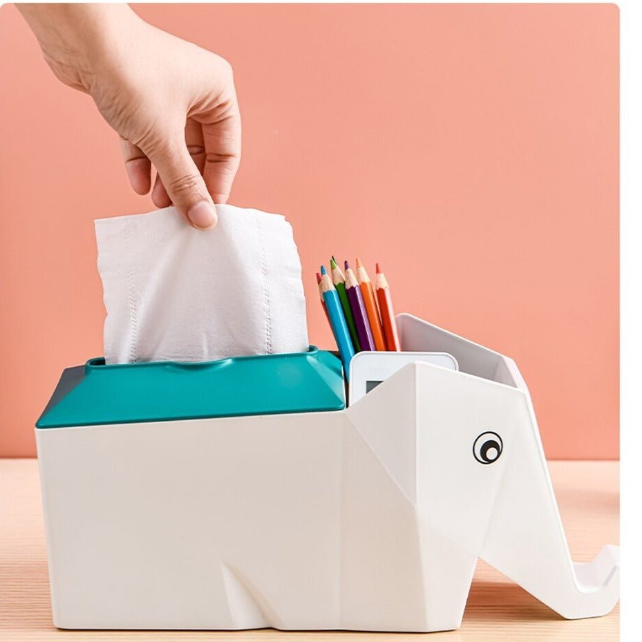 Elephanto Tissue Paper Box | Storage Box | Home Décor | Waseeh Pakistan