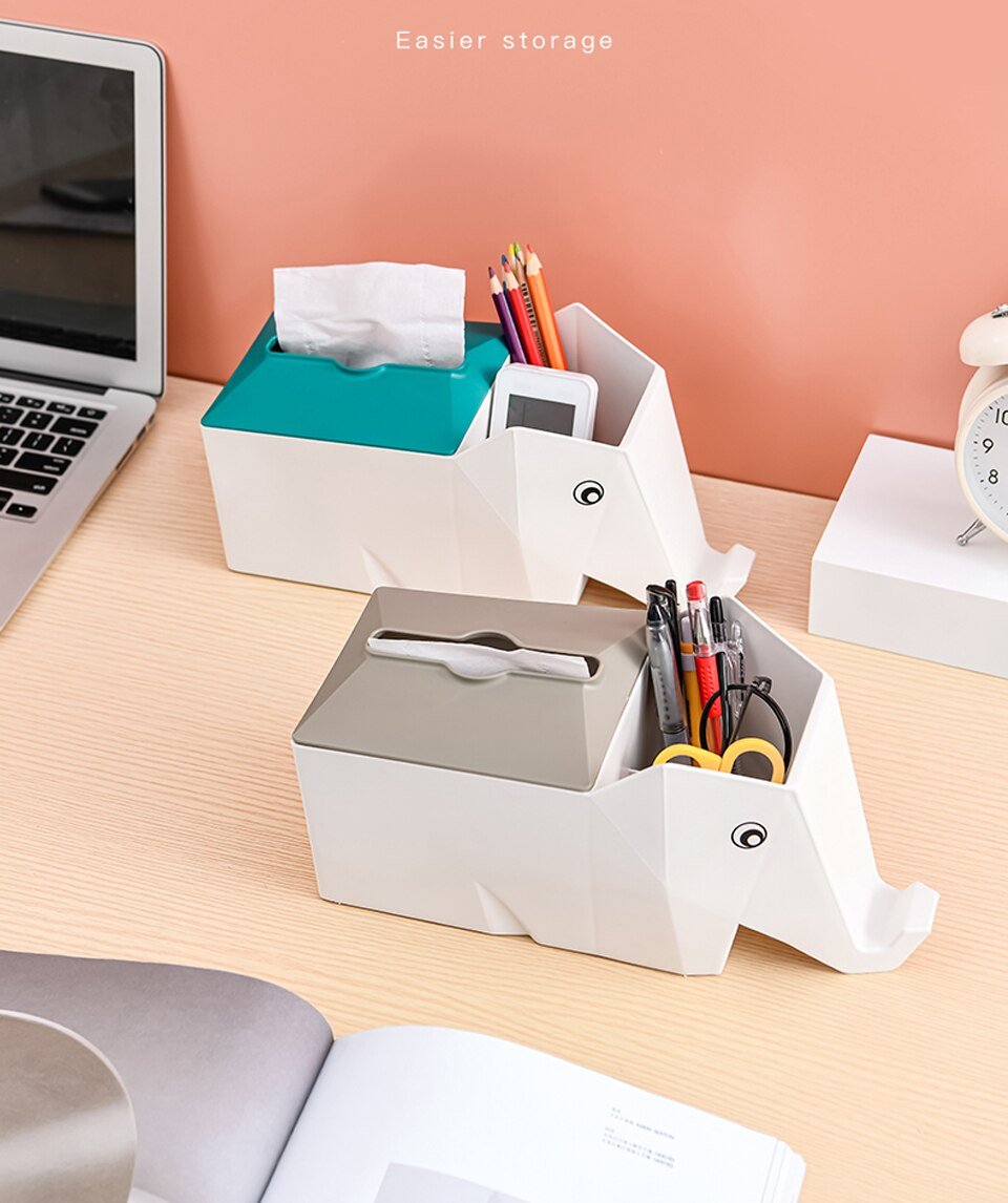 Elephanto Tissue Paper Box | Storage Box | Home Décor | Waseeh Pakistan