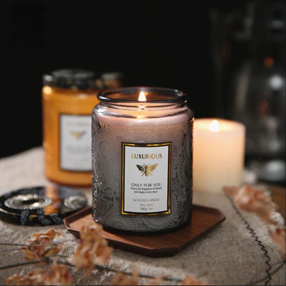 Embossed Aromatic Candles | Home Décor | Waseeh Pakistan