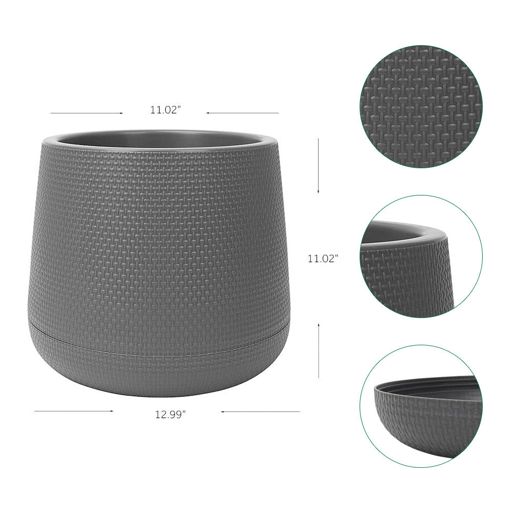 Embossment Plant Flower Pot (Round) | Home Décor | Waseeh Pakistan