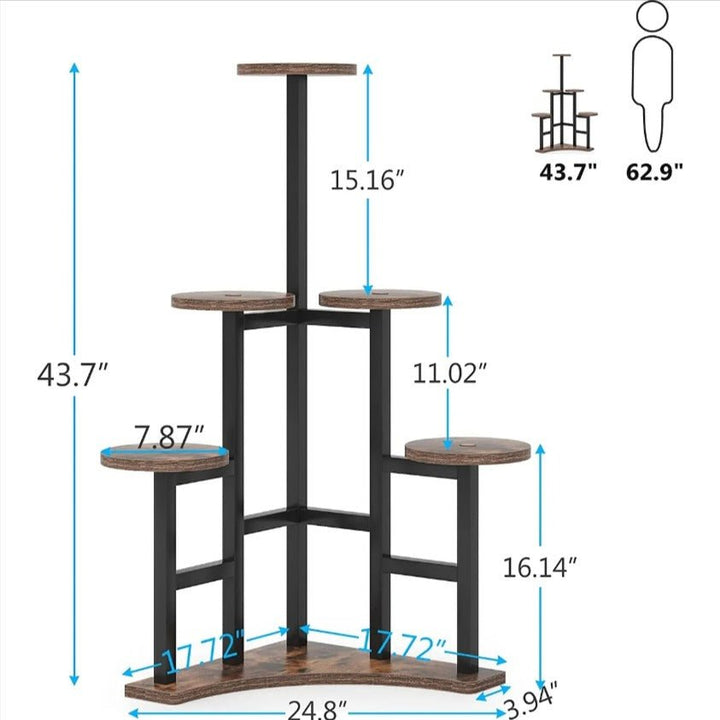 Engross Quinary Planter Shelve Organizer Stand Rack | Not Sale FB | Waseeh Pakistan