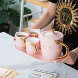 Mermaid Ceramic Teapot Set - waseeh.com