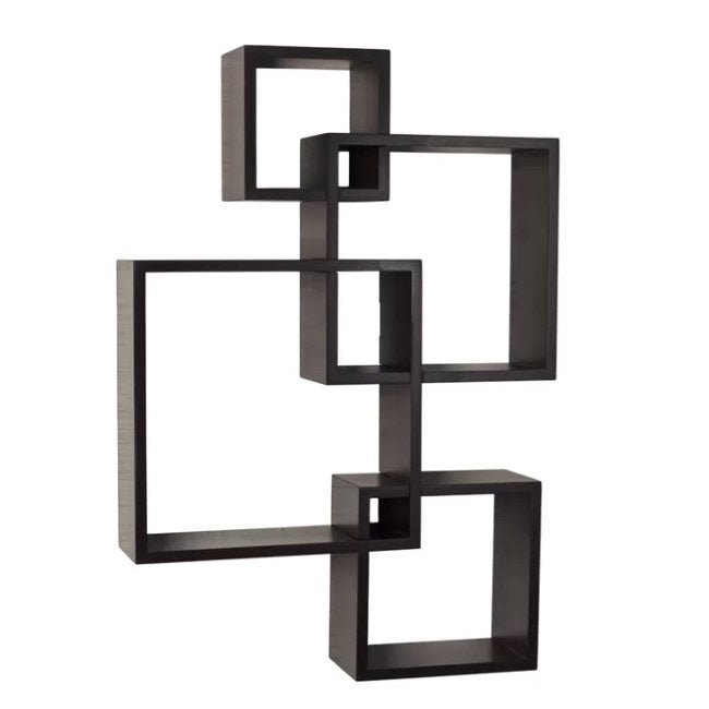 Espresso Square Living Lounge Bedroom Floating Shelve Decor | Furniture | Waseeh Pakistan