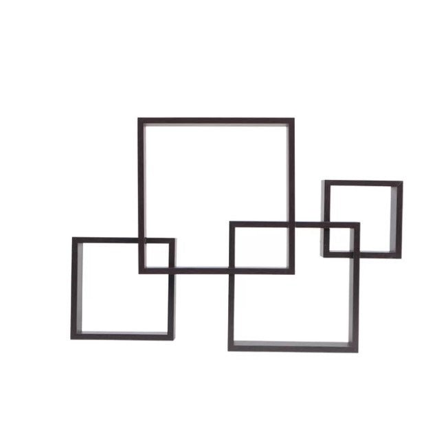 Espresso Square Living Lounge Bedroom Floating Shelve Decor | Furniture | Waseeh Pakistan