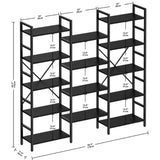 Multiuse Crosser Bookcase Storage Organizer Rack - waseeh.com