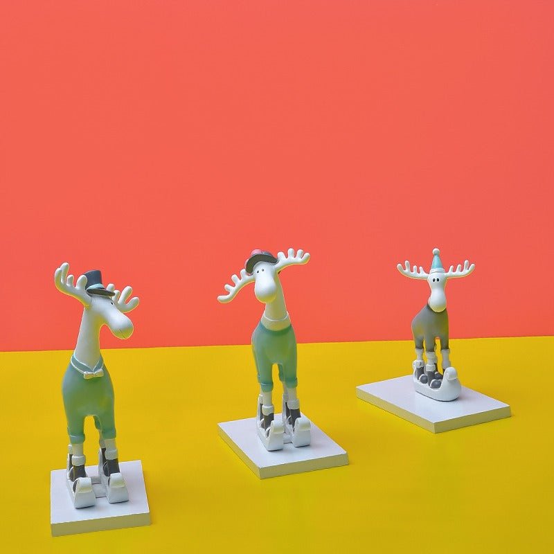 European Resin Deer Decor Sculpture (Set of 3) | Home Décor | Waseeh Pakistan