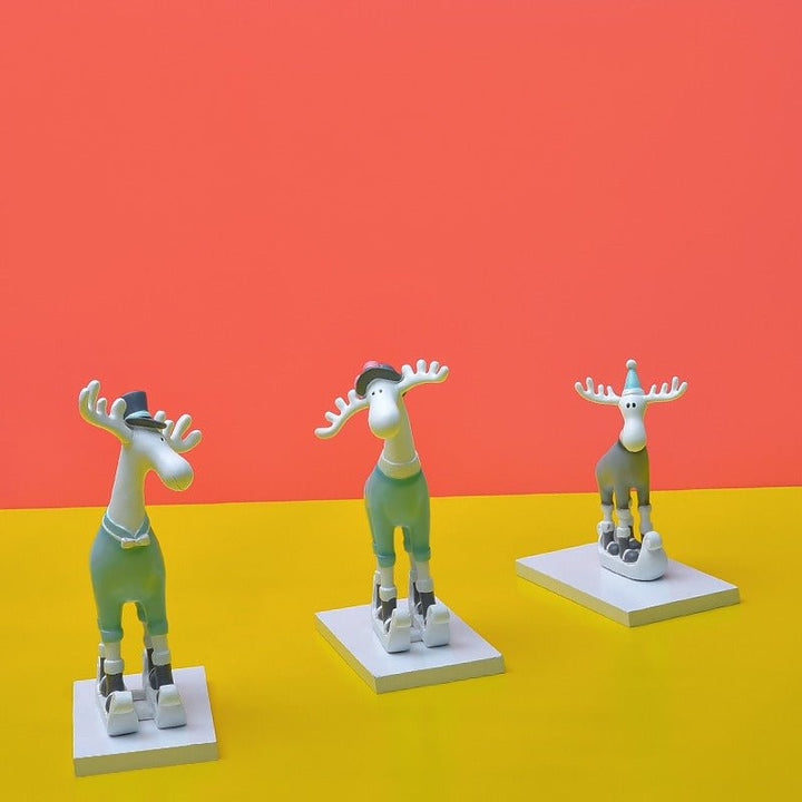European Resin Deer Decor Sculpture (Set of 3) | Home Décor | Waseeh Pakistan