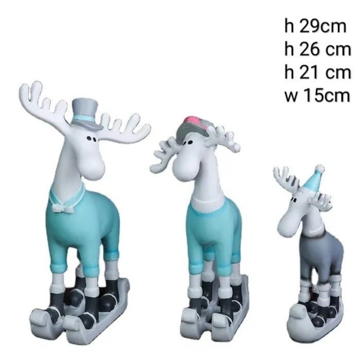 European Resin Deer Decor Sculpture (Set of 3) | Home Décor | Waseeh Pakistan