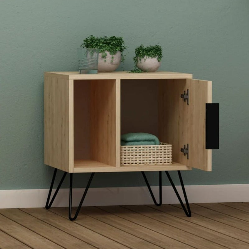 Montrose House Side Hairpin Nightstand Table - waseeh.com