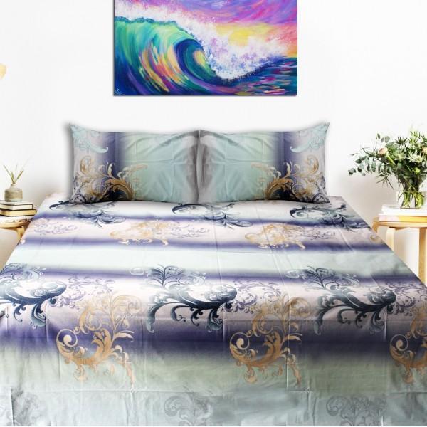 Export Quality Bed Sheet - Multi Color Floral | Home Décor | Waseeh Pakistan