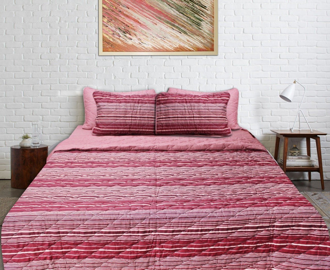 Export Quality Cotton Bed Spread Set - 6 pcs - Lined | Home Décor | Waseeh Pakistan