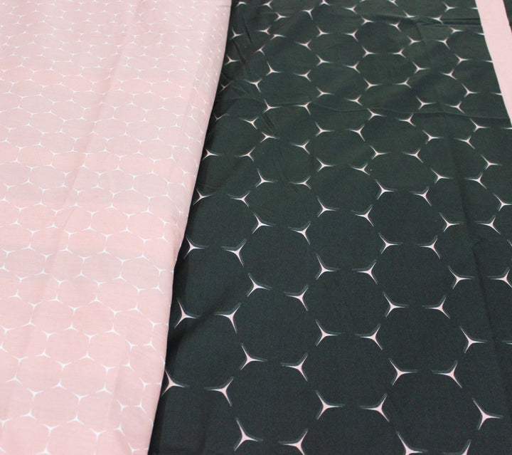 Export Quality Quilt Cover Set - 3 pcs - Pink Lined | Home Décor | Waseeh Pakistan