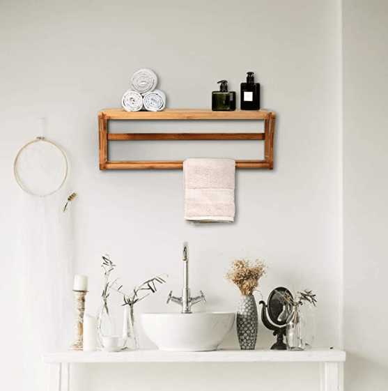 Exquisite Bamboo Towel Rack | Furniture | Waseeh Pakistan