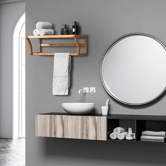 Exquisite Bamboo Towel Rack | Furniture | Waseeh Pakistan