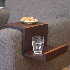 Extended Couch Arm Snack Holder Sofa Table | Not Sale FB | Waseeh Pakistan