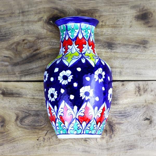 Felicity Half Vase-Blue Pottery | Home Décor | Waseeh Pakistan