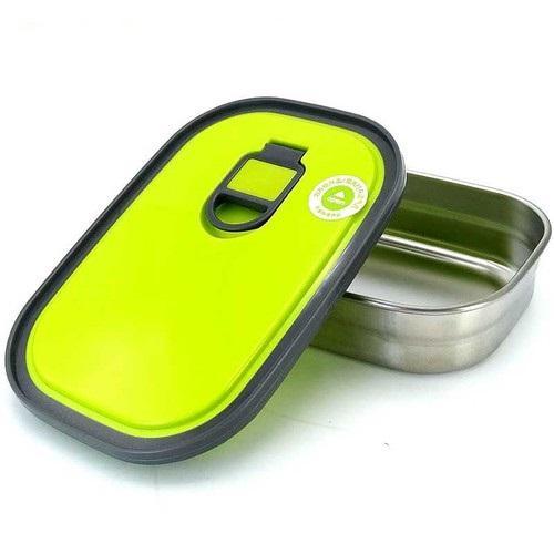 Insulated Stainless Steel Hardcore Plastic Lid Rectangle Food Box - waseeh.com